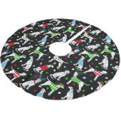 kerstboomrokken met Dalmatische penseelborstel Kerstboom Rok (Gekanteld)