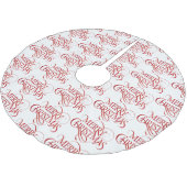 kerstboomrokken met vrolijke kerstmis kerstboom rok (Gekanteld)