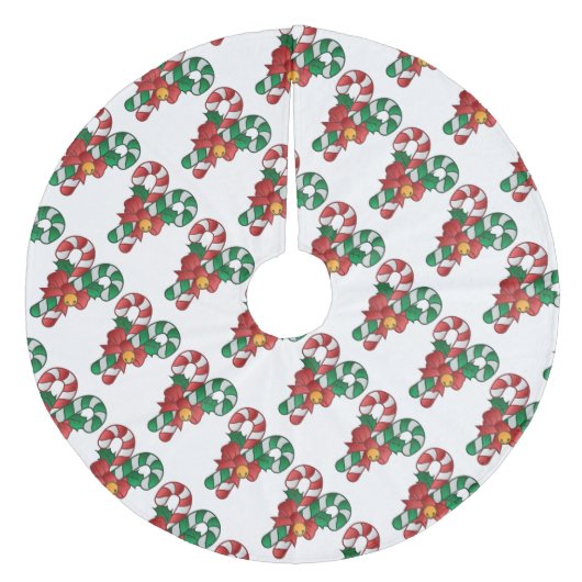 kerstboomrokken/snoepriet fleece kerstboom rok (Voorkant)