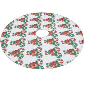 kerstboomrokken/snoepriet fleece kerstboom rok (Gekanteld)