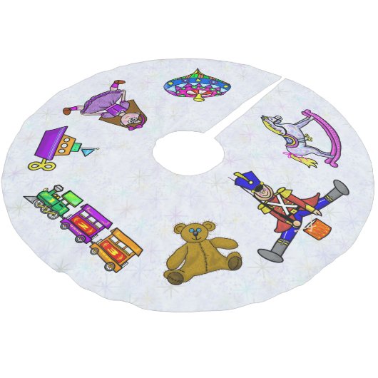 Kerstboomrokken voor speelgoed kerstboom rok (Gekanteld)