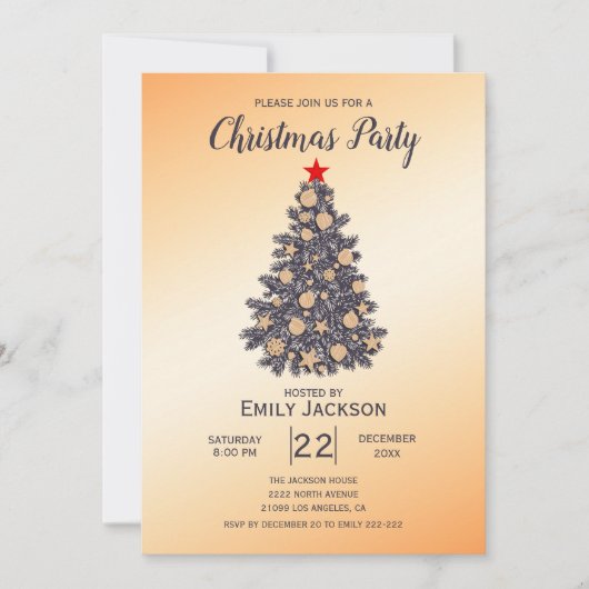 kerstboomroster kaart (Voorkant)