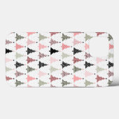 Kerstboomroze en groen met witte achtergrond Case-Mate iPhone case (Achterkant (horizontaal))