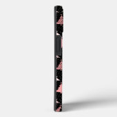 kerstboomroze en groen met zwarte achtergrond Case-Mate iPhone case (Achterkant / Rechts)