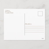 kerstboomroze  Retro Camper Monogram Feestdagenkaart (Achterkant)