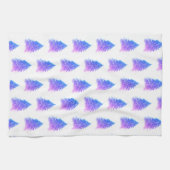 kerstboomroze Waterverf feestdag Theedoek (Horizontaal)