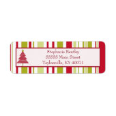 kerstboomruitplaatje etiket (Voorkant)