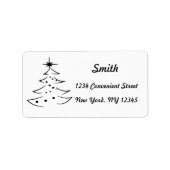 kerstboomruitplaatje etiket (Voorkant)