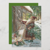 kerstboomschaar voor kerstkerstmis, speelgoedkledi feestdagenkaart