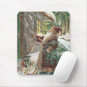 kerstboomschaar voor kerstkerstmis, speelgoedkledi muismat (Met muis)