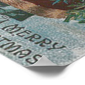 kerstboomschaar voor kerstkerstmis, speelgoedkledi poster (Hoek)