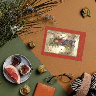  kerstboomschatjes voor baby-meisje feestdagenkaart