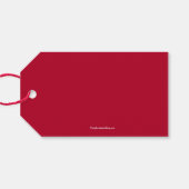 Kerstboomschets feestdag cadeaulabel (Achterkant Horizontaal)