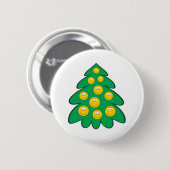 kerstboomschild ronde button 5,7 cm (Voorkant /achterkant)