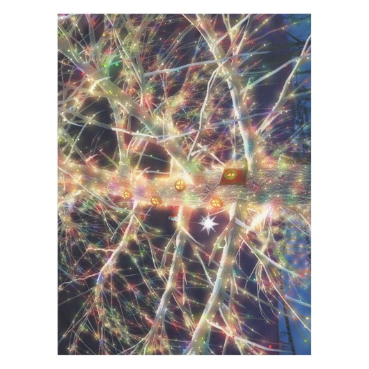 kerstboomschild tafelkleed (Voorkant)