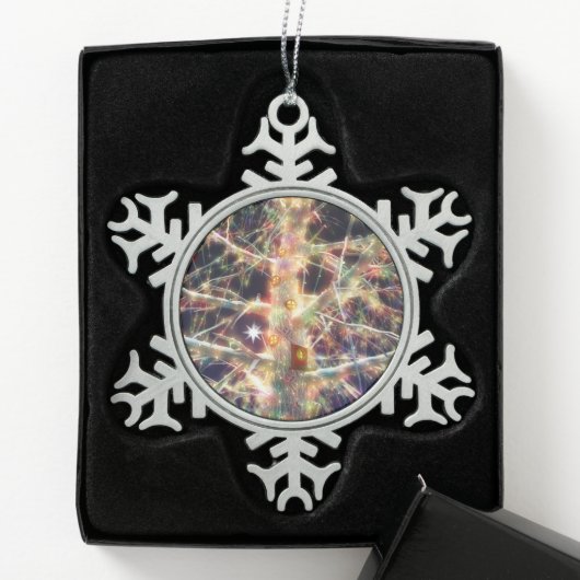 kerstboomschilderij Snowflake Ornament (Kistje)
