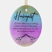 kerstboomschildering keramisch ornament (Rechts)