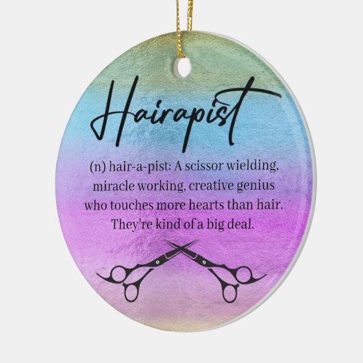 kerstboomschildering keramisch ornament (Links)