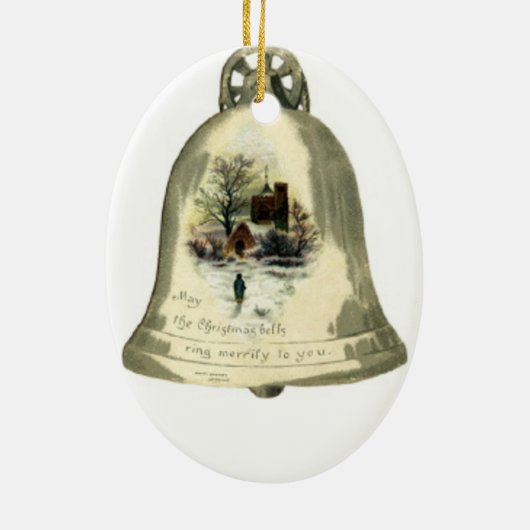 kerstboomschildering keramisch ornament (Achterkant)