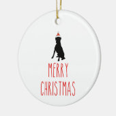 kerstboomschildering keramisch ornament (Links)