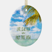 kerstboomschildering keramisch ornament (Rechts)