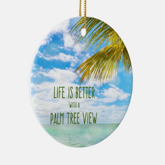 kerstboomschildering keramisch ornament (Rechts)