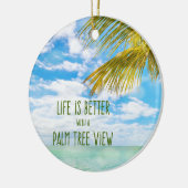 kerstboomschildering keramisch ornament (Links)