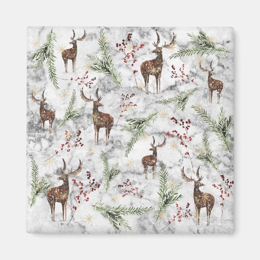 kerstboomschildering magneet (Voorkant)
