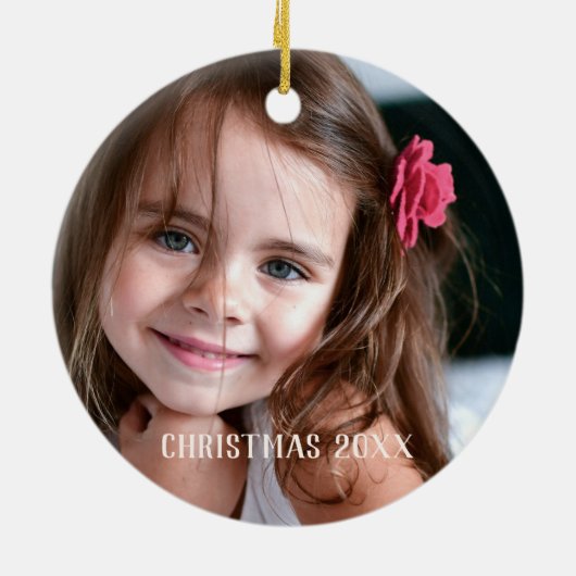 kerstboomschildering voor kinderen keramisch ornament (Achterkant)