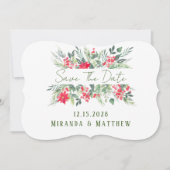 kerstboomschilderingen met lef-bruiloft sparen de  kaart (Voorkant)