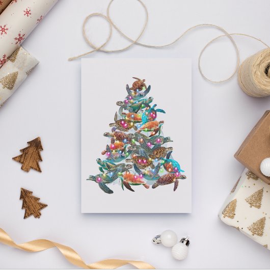 kerstboomschilders voor kerstboomversiering kaart