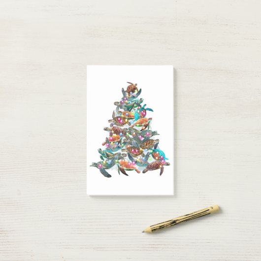 kerstboomschilders voor kerstboomversiering post-it® notes (Op bureau)