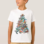 kerstboomschilders voor kerstboomversiering t-shirt (Voorkant)