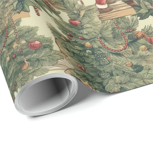  kerstboomschildpad cadeaupapier (Rol Hoek)