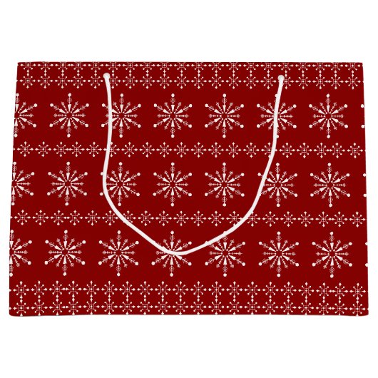 kerstboomschilfers, aangepaste achtergrond groot cadeauzakje (Voorkant)