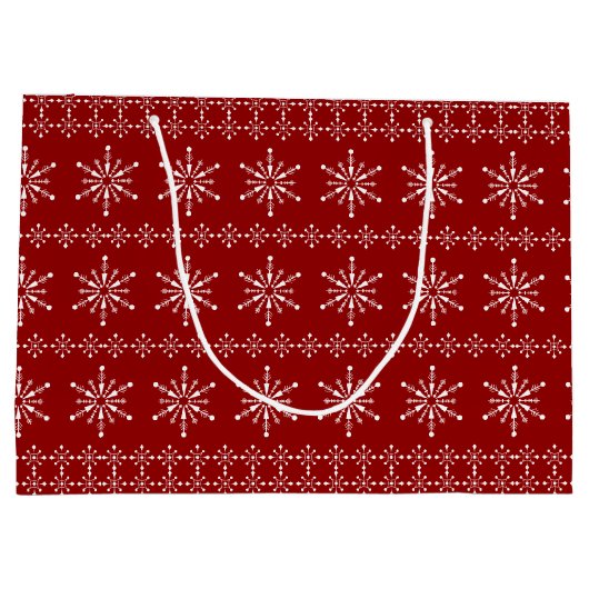 kerstboomschilfers, aangepaste achtergrond groot cadeauzakje (Achterkant)