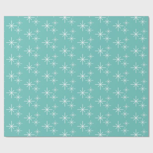 kerstboomschilfers Blauwgroen groen Cadeaupapier (Vlak)