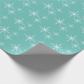 kerstboomschilfers Blauwgroen groen Cadeaupapier (Hoek)