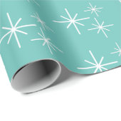 kerstboomschilfers Blauwgroen groen Cadeaupapier (Rol Hoek)