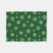 kerstboomschilfers Groene vlooienbank Fleece Deken (Voorkant (Horizontaal))