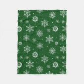 kerstboomschilfers Groene vlooienbank Fleece Deken (Voorkant)
