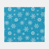 kerstboomschilfers IceBlue Fleece Blanket (Voorkant (Horizontaal))