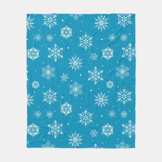 kerstboomschilfers IceBlue Fleece Blanket Deken (Voorkant)