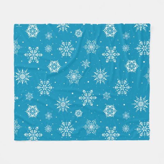 kerstboomschilfers IceBlue Fleece Blanket Deken (Voorkant (Horizontaal))