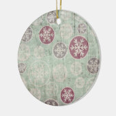 kerstboomschilfers keramisch ornament (Links)