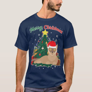 kerstboomschilfers met Birmese kat - kerstboom - a T-shirt