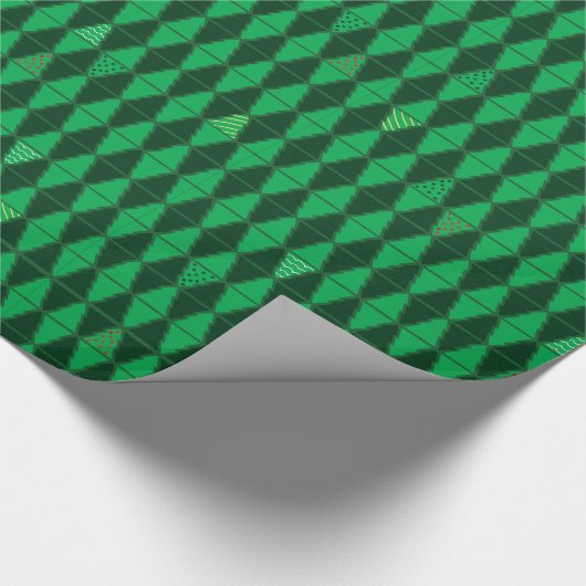 kerstboomschilfers met cadeaubonnen cadeaupapier (Hoek)