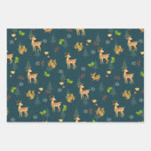 kerstboomschilfers met platte marinemacht inpakpapier vel (Voorkant 2)