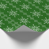 kerstboomschilfers patroon aangepaste achtergrond  cadeaupapier (Hoek)