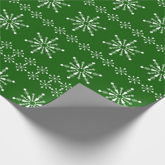 kerstboomschilfers patroon aangepaste achtergrond  cadeaupapier (Hoek)